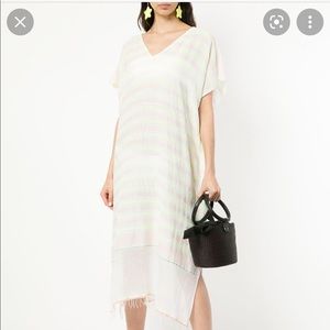 Lemlem Seleta Long Caftan in Lemon